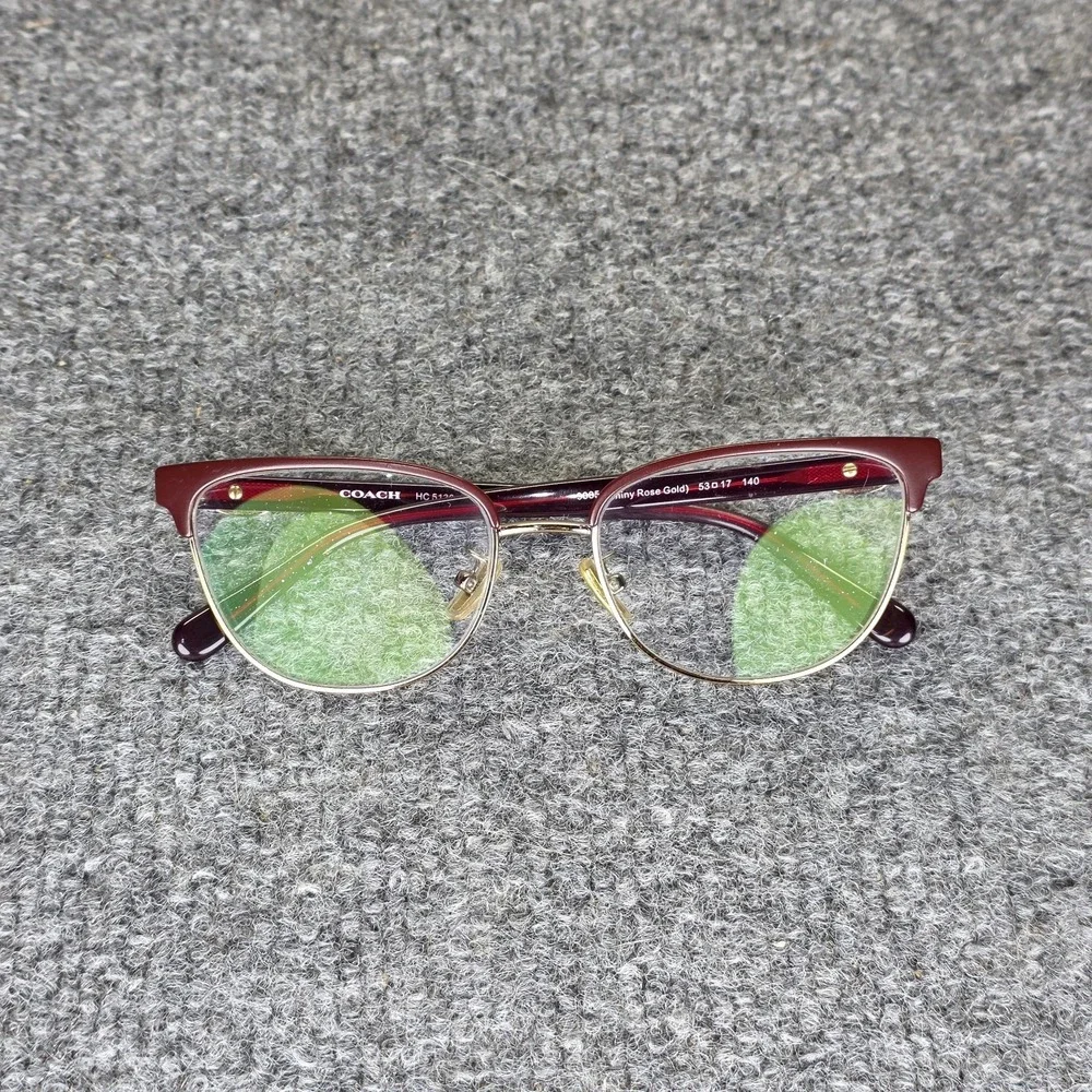 Coach‎ HC 5130 9385 Shiny Rose Gold Burgundy 53-17-140 EYEGLASSES